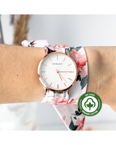 Women's tied watch - Tea rose